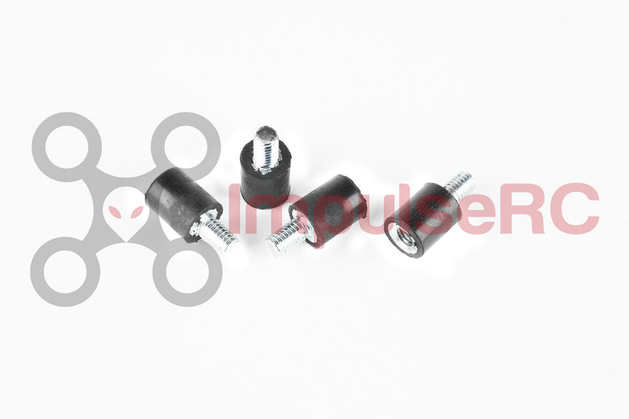 M3 x 5mm - Standoff Black Rubber Large (4 Pack)