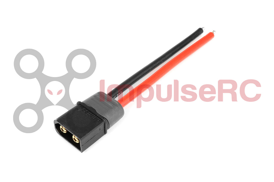 XT60 Male Pigtail 14AWG 80mm - BLACK