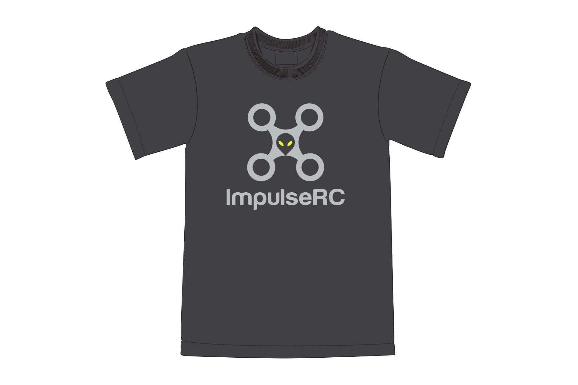 ImpulseRC Grey Vertical Logo, Grey T-Shirt