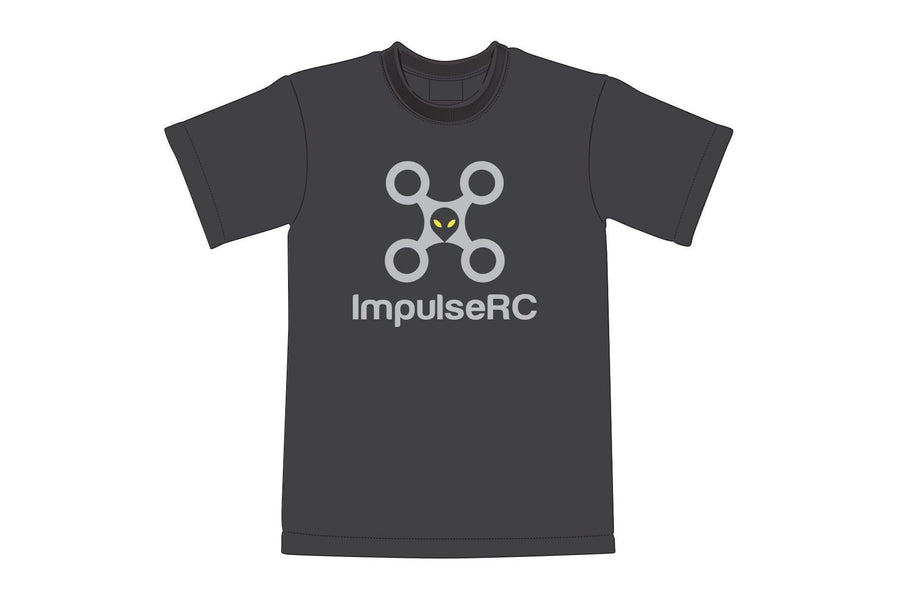 ImpulseRC Grey Vertical Logo, Grey T-Shirt