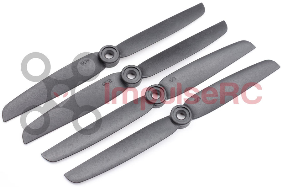 HQ Prop 6x3 - BLACK - (4 Pack)