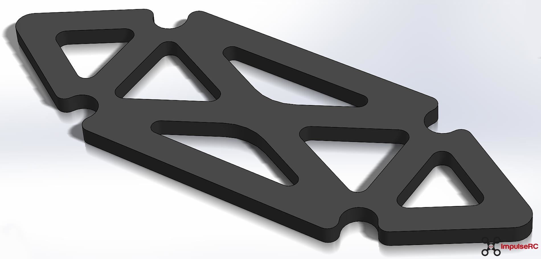 Alien 4" LiPo pad - 3mm BLACK