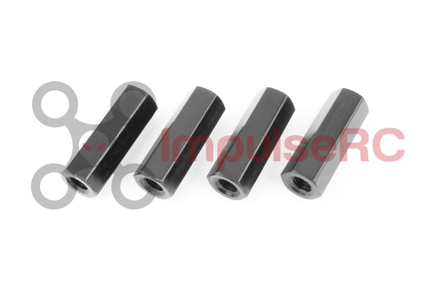 Standoff M3 Aluminium Hex 5mm x 20mm Black (4 Pack)