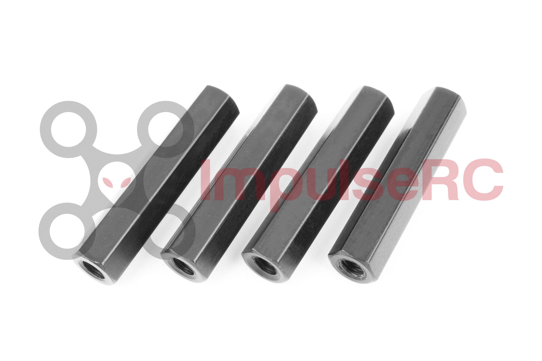 Standoff M3 Aluminium Hex 5mm x 24.5mm Black (4 Pack)