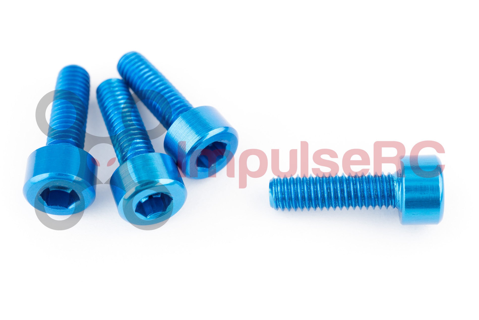 M3 x 10mm - Aluminium Cap Screw Blue (4 Pack)