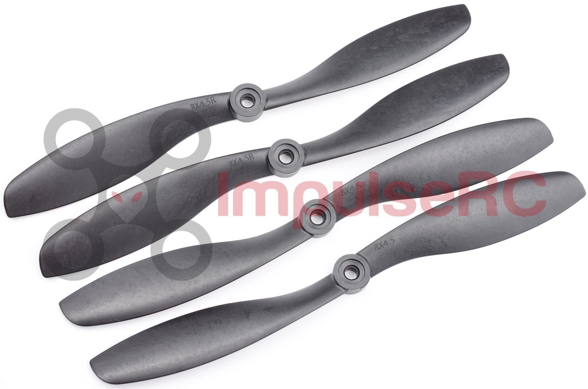 HQ Prop 8x4.5 Slow Fly - BLACK (4 Pack)